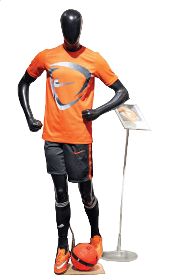 Cloth printing football player